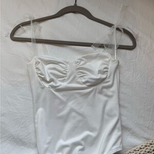 Princess Polly White Bodysuit with Bows